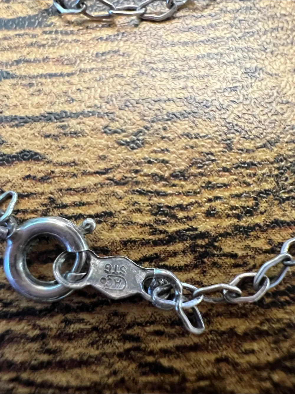 Sterling Silver  Nepal Minimalist Bar Pendant Necklace - Silver